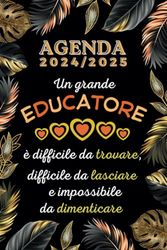 Regalo maestre fine anno: Elegante Pianificatore 2 pagine = 1 settimana | Agenda settimanale da AGOSTO a LUGLIO | Maestra elementari nido asilo.