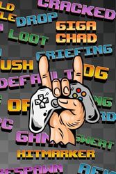 Gamer Composition Notebook 6x9 - 120 Pages of Lined Paper | Cool Gamer Slang & Phrases | Perfect Gift for Video Game Fans, Teens, and Kids: Teen Themed Notebook