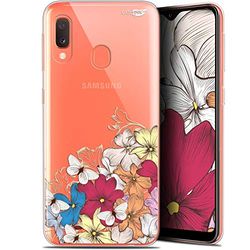 Caseink fodral för Samsung Galaxy A20E (5.8) gel HD [ ny kollektion - mjuk - stötskyddad - tryckt i Frankrike] blommigt moln