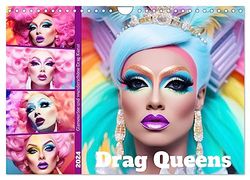 Drag Queens. Glamouröse und wunderschöne Drag-Kunst (Wandkalender 2024 DIN A4 quer), CALVENDO Monatskalender: Drag als beeindruckende Kunstform ist populärer denn je