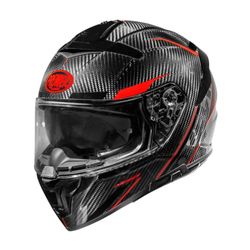 Premier Devil Casque Adulte Unisexe, Noir avec Bords Rouges, M