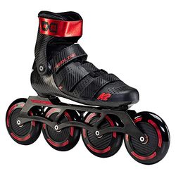 K2 Skates Redline 110 Patines, Unisex-Adult, Negro/Rojo, 39.5 EU