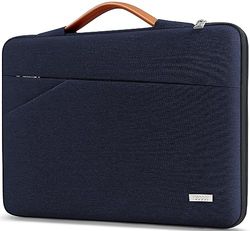 TECOOL 13,3 Inch Laptophoes Sleeve Case Cover voor MacBook Air/Pro 13, 13,3'' ASUS Dell Lenovo HP Notebook, 13,5 Surface Laptop 4, MacBook Pro 14, Zenbook 14 Beschermhoes met Handvat,Donkerblauw