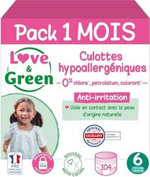 Love & Green Hipoalergiczne i ekologiczne majtki T6 x 26