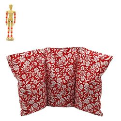 Cuscino termico "giardino rosso", cuscino riscaldante, noccioli di ciliegia, cuscino noccioli ciliegia, cuscino microonde, effetto freddo/caldo, 26x16cm, 330gr