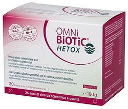 OMNi BiOTiC HETOX | Polvere | Con Probiotici e Prebiotici | VEGANO | 30 bustine da 6 g