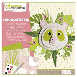 Avenue Mandarine - Ref KC059C - Décopatch Creative Box - Wall Trophy to Make - 1 x Panda Design & 1 x Bird Design - Full Instructions Supplied, Suitable for Ages 8-10+