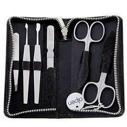 ALPEN 6822R Manicure Set with Case in Various Colours Stainless Steel