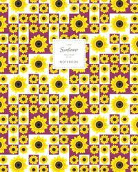 Sunflower Notebook - Ruled Pages - 8x10 Cuaderno - Large (Plum)