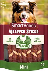 Smartbones 9 Mini Chicken Wrapped Sticks Rawhide Free Chew Dog Treats