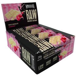 Warrior Raw Protein Flapjack, White Chocolate Cranberry - 12 bars