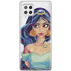 Funda para teléfono móvil de ERT GROUP para Samsung A42 5G Original y con Licencia Oficial de Disney con diseño Jasmine 002 Adaptada a la Forma del teléfono móvil, parcialmente Transparente