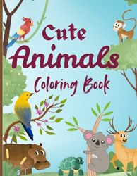Colouring Book: Cute Animals Coloring Book. ( Fun coloring Activity book)