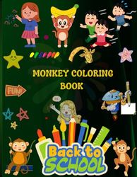 Monkey Coloring Book For Kids: "Fun and Playful Monkey Coloring Adventures for Kids!" 102 Pages , 50-Monkey Drawing , Subash Publications ( Author ) .