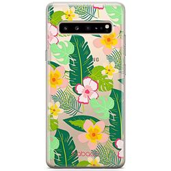 ERT GROUP Custodia per Samsung S10 5G Originale e ufficiale Babaco Motivo Fruits and Flowers 019 perfettamente adattata alla forma del telefono cellulare, parzialmente trasparente