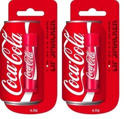 Lip Smacker - Colección Coca-Cola - Bálsamo Labial Clásico de Coca-Cola para Niños - Sabor Clásico de Coca-Cola - Un Regalo Dulce para tus Amigos - Pack Individual (Paquete de 2)