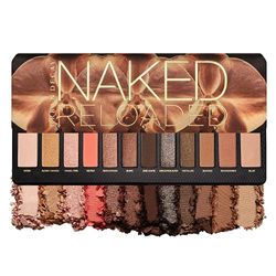 Urban Decay Naked Reloaded Eyeshadow Palette, 12 Warm Neutral Shades for any Occasion, Professional-Quality Brush Included, 15.6g