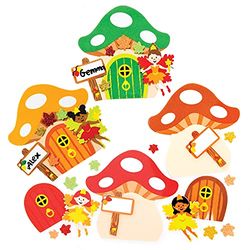 Baker Ross FE654 Décoration Enfant pour Portes motif Fée Automne - Lot de 4, Décorations de Fée pour Enfants, Activité Manuelle Automnale
