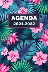 Agenda 2021-2022: Semainier 1 semaine sur deux pages ,18 mois de juillet 2021 à décembre 2022,format A5.