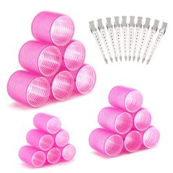 28 Pieces Heatless Curling, Magic Curlers with 10 Hair Clips for All Short, Medium or Long Hair