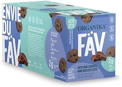 FAV KETO MINI COOKIES - DOUBLE CHOCOLATE † 90 G X 6 POUCHES