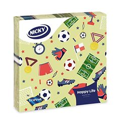 Lot de 40 serviettes Happy Life 3 V