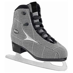 Roces Brits Pattino Ghiaccio, Donna, Scacchi Neri/Bianchi/Argento, 36