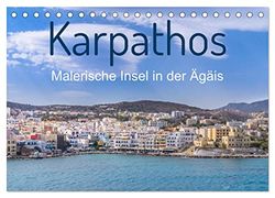 Karpathos - Malerische Insel in der Ägäis (Tischkalender 2026 DIN A5 quer), CALVENDO Monatskalender: Die Ägäis Insel Karpathos im Jahresüberblick