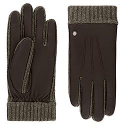 Roeckl Witten Touch Leren herenhandschoenen, Koffie, 9.5