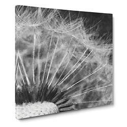 Dandelion Seeds Vol.8 Painting Modern Canvas Wall Art Print Ready to Hang, Framed Picture for Living Room Bedroom Home Office Décor, 20x20 Inch (50x50 cm)