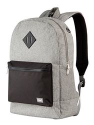 Hauptstadtkoffer - Sac à Dos Léger avec Poche pour Ordinateur Portable, Sac à Dos Robuste Hydrofuge, Sac à Dos pour Hommes et Femmes, 19 Litres - Gris/Noir