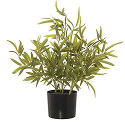 DRW Plante Artificielle Bambou de polyéthylène et Tissu Vert 60 cm, 60cm