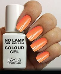 Layla Cosmetics Milano No Lamp Gel Polish Vernis à Ongles Fluo Orange