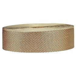 Strapworks Spanband, lichtgewicht, polypropyleen, omsnoeringsband voor outdoor doe-het-zelf-uitrusting, reparatie, halsbanden voor huisdieren, hobby‘s, 3,8 cm bij 22,9 meter, kaki