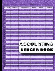 Accounting Ledger Book: Large Simple Income and Expense Log Book for Bookkeeping and Small Business or Personal