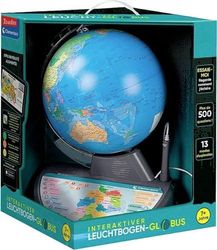 Clementoni Interactieve lichtboogwereldbol - sprekende kinderwereldbol voor kinderen vanaf 7 jaar - digitale wereldbol om te leren en te spelen 59296