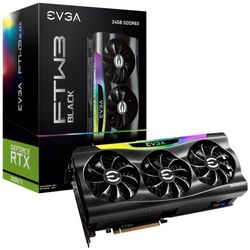 EVGA GeForce RTX 3090 Ti FTW3 BLACK GAMING, 24G-P5-4981-KR, 24GB GDDR6X, iCX3, ARGB LED, Backplate, Free eLeash