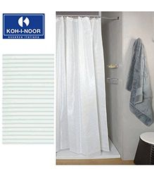 Koh-I-Noor 45226 Tenda Doccia Verga Rigato, Bianco