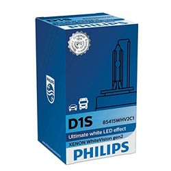 Philips D1S, LED de efeito, misturado com habilidade para desprender luz branca, até 120 % mais visão 85415 whv2 C1
