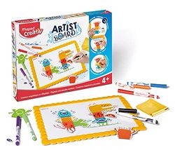 Maped - Creativ - Kit magnetico da 21 pezzi per artisti, per disegnare e giocare, per bambini, aumenta le abilità creative, gioco magnetico unico, vibrante, pennarelli sicuri, kit artistico tutto