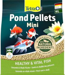 Tetra Pond Pellets, Alimento para peces pequeños de estanque, pellets flotantes para la alimentación diaria, bolsa de 4 L