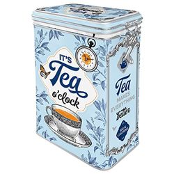 Nostalgic-Art Contenitori da tè retrò, 1,3 l, Classic Tea – Idee regalo per amanti della tè, scatola con coperchio salva aroma, design vintage