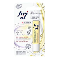 frei öl HydroLipstick LSF 50 – Lippenpflege mit Hyaluron & 5 in 1 Sonnenschutz, 4.5 g