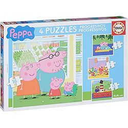 Educa - Peppa Pig - Progressivo Puzzle: 6-9 - 12-16 Pezzi (15918)