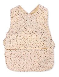 Pippi Uniseks Baby Apron AOP Food Slabbetje, Misty Rose, One Size, Misty Rose, Eén maat