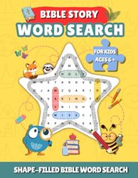 Shape Bible Word Search For Kids Ages 6+: Learn & Love God’s Word with Fun | Shaped Word Search Puzzles | Kids Word Searches | Word Search For Children