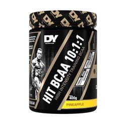 DY Nutrition HIT BCAA 10:1:1 (Pineapple) with L-Citrulline Malate, Beta Alanine + 12g of Branch Chain Amino Acids 400g Powder, 20 Servings - Optimal Pump & Performance | Non Stim Pre & Intra Workout