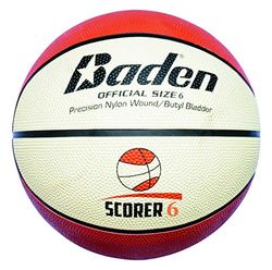 Baden Rubber Replica Match Basketbal, Oranje/Tan, Maat 6