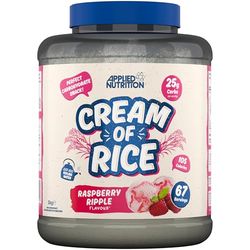 Applied Nutrition Cream of Rice - High Carbohydrate Cream of Rice Supplement, Source of Energy for Breakfast & Snacks, Easy to Digest, Low Sugar, Low Fat, Vegan, 2kg (Raspberry Ripple)