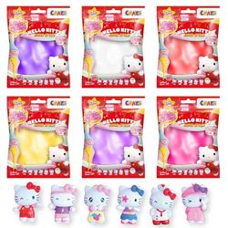 CRAZE MAGIC SLIME BAG HELLO KITTY 6 Pack | Slime bambini con figura di Hello Kitty a sorpresa, 6x sacchetti di slime per bambini, 6 colori, set slime, toilette, senza residui
